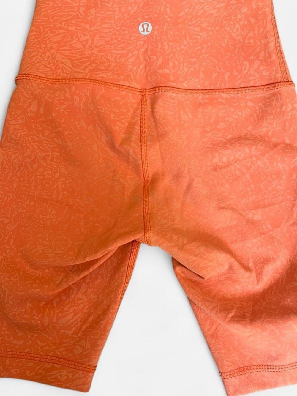lululemon athletica Orange High-Waist align Bike Shorts